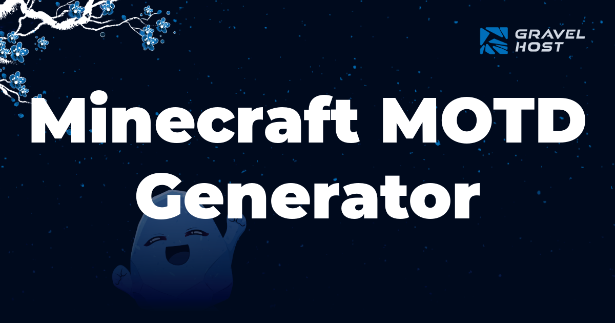 Minecraft MOTD Generator Tool