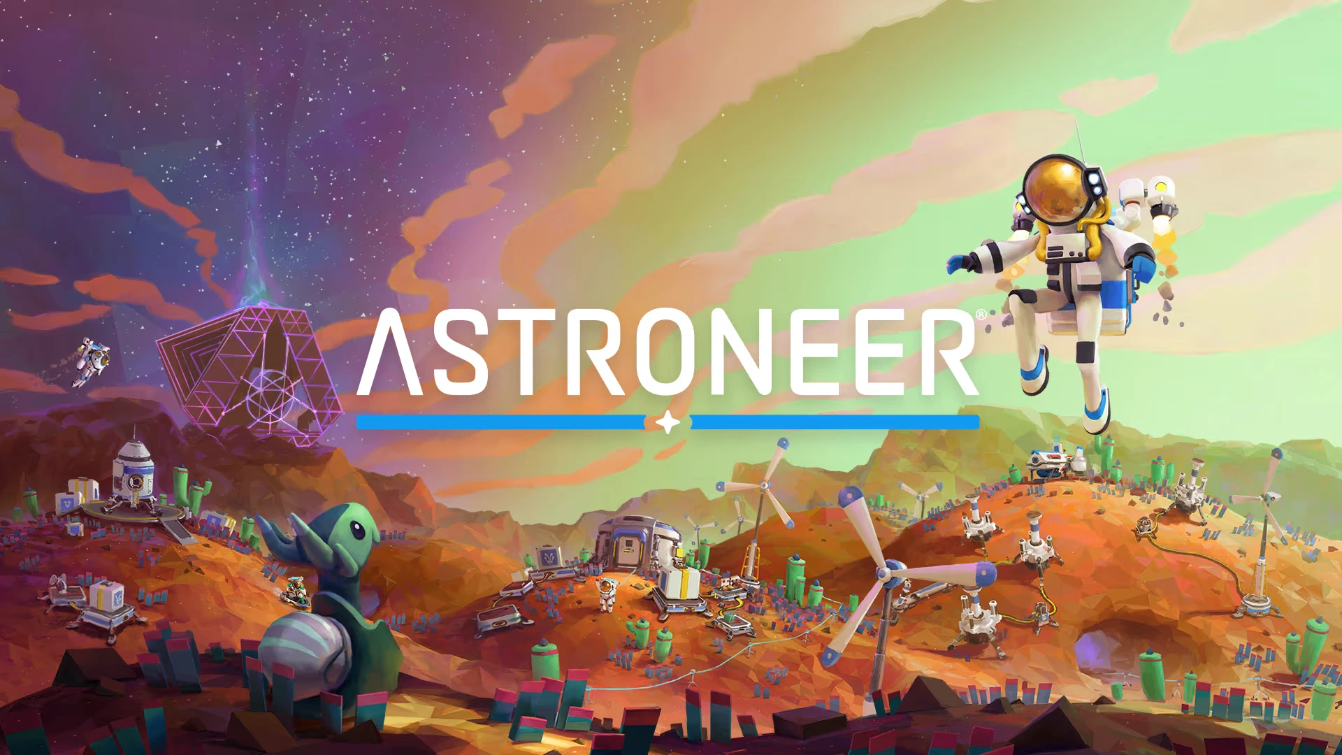 Astroneer gameplay - interplanetary exploration and base building