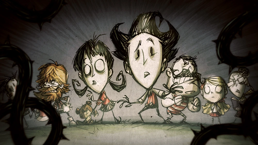 Don't Starve Together gameplay - wilderness survival with science and magic