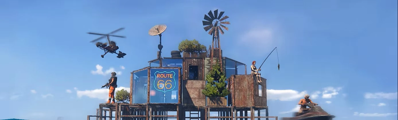Sunkenland gameplay - post-apocalyptic ocean survival and base building