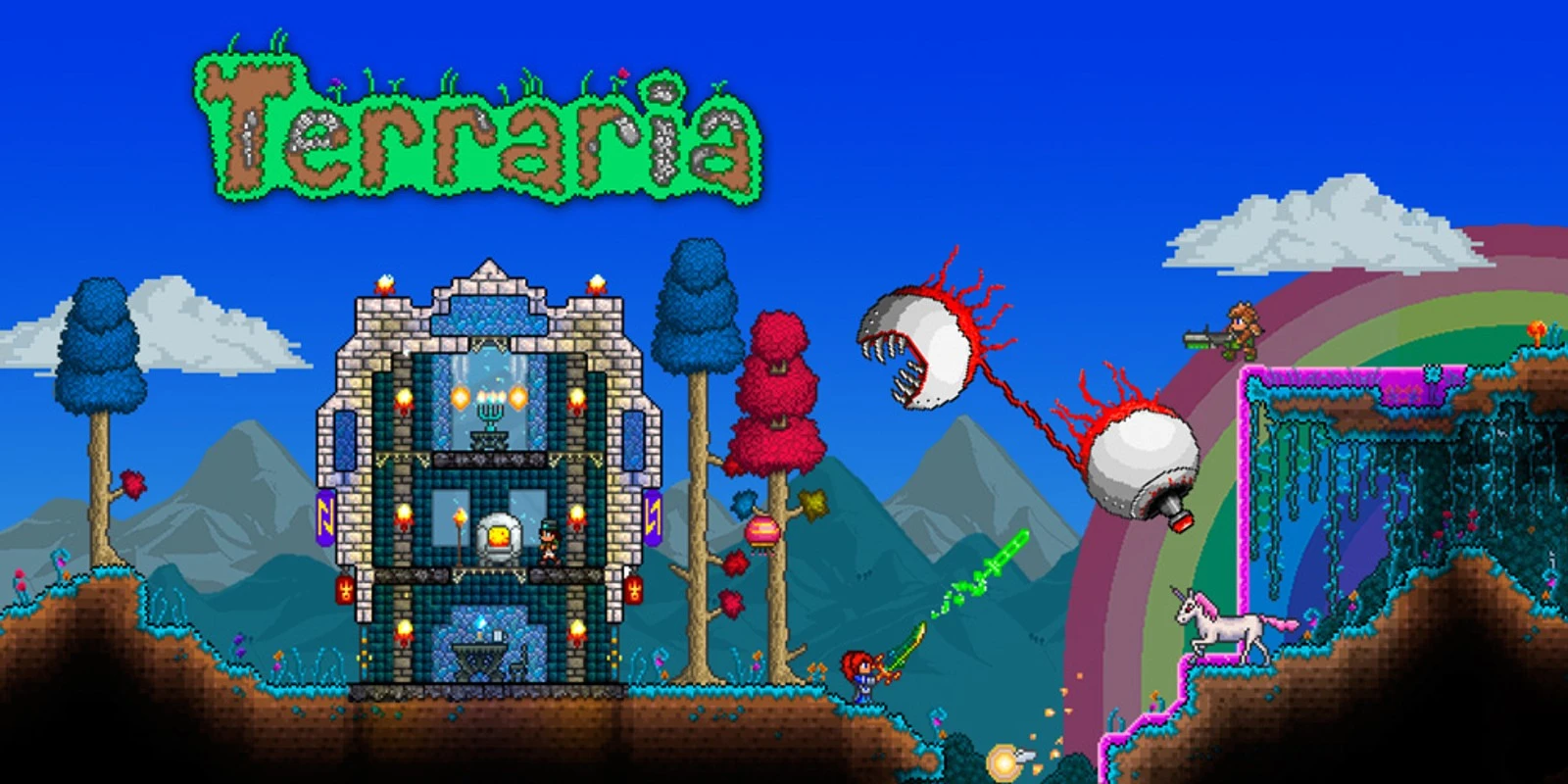 Terraria multiplayer gameplay - 2D sandbox adventure
